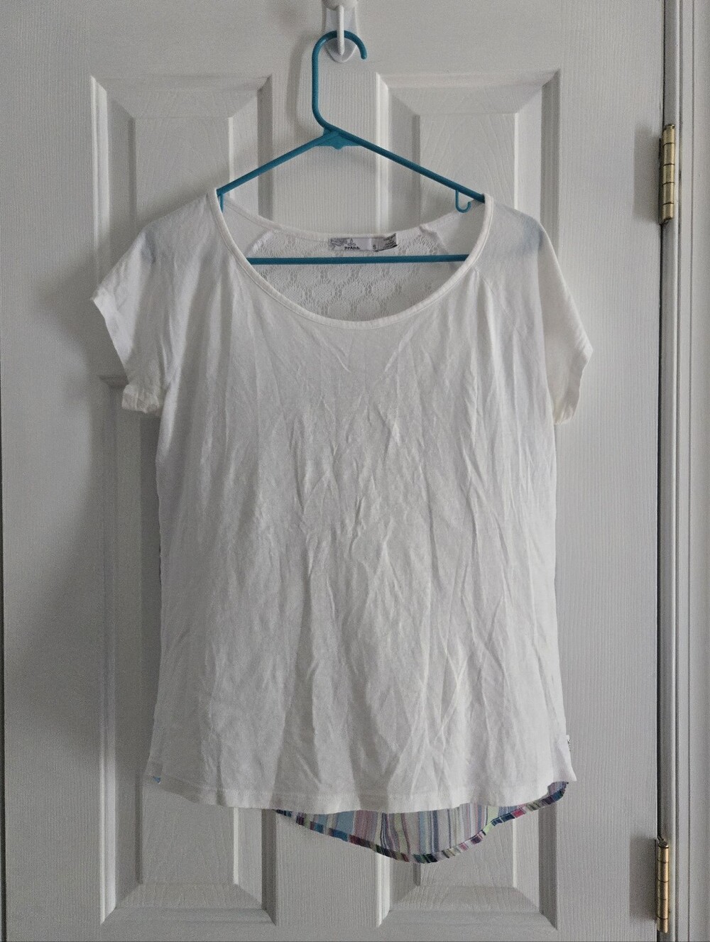 Prana Women’s Small White Short-Sleeve Scoop Neck Tee